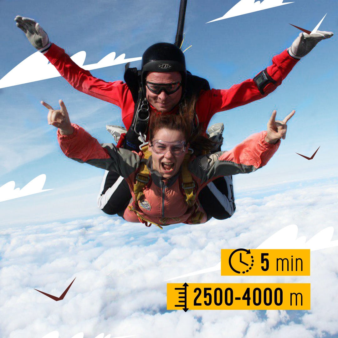 Прыжок с парашютом в тандеме